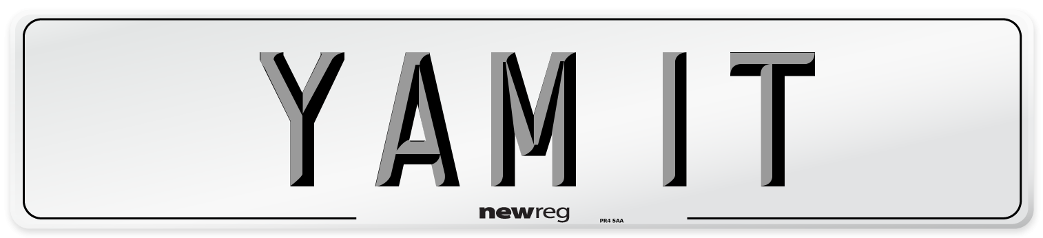 YAM 1T Number Plate from New Reg